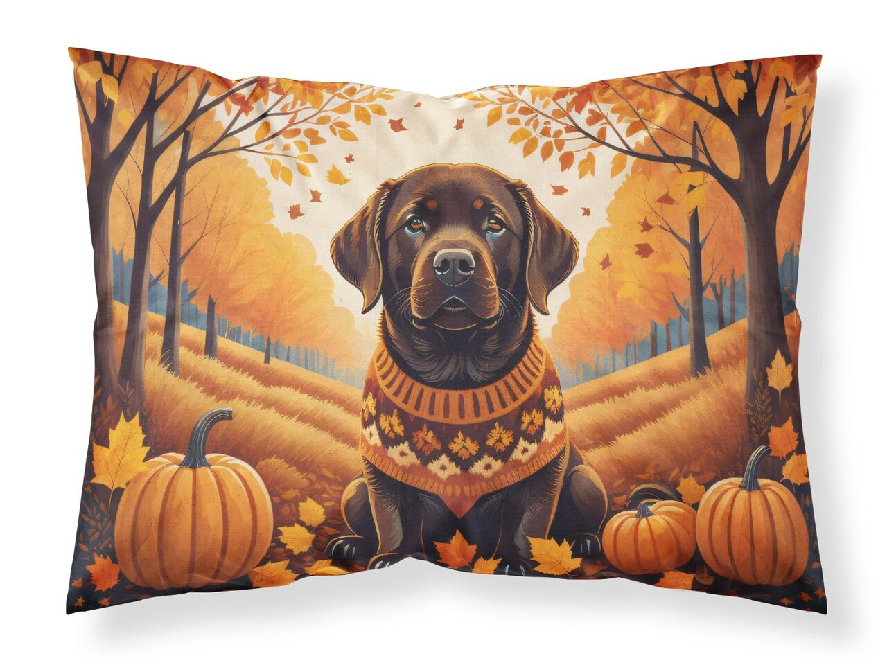 Chocolate Labrador Retriever Standard Pillowcase Lightweight Super Soft